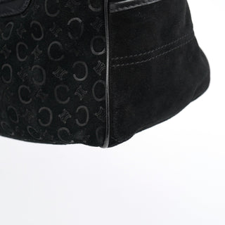 Celine Black Suede Macadam Boogie Bag