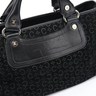Celine Black Suede Macadam Boogie Bag
