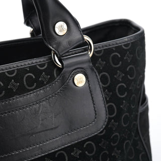 Celine Black Suede Macadam Boogie Bag