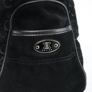 Celine Black Suede Macadam Boogie Bag