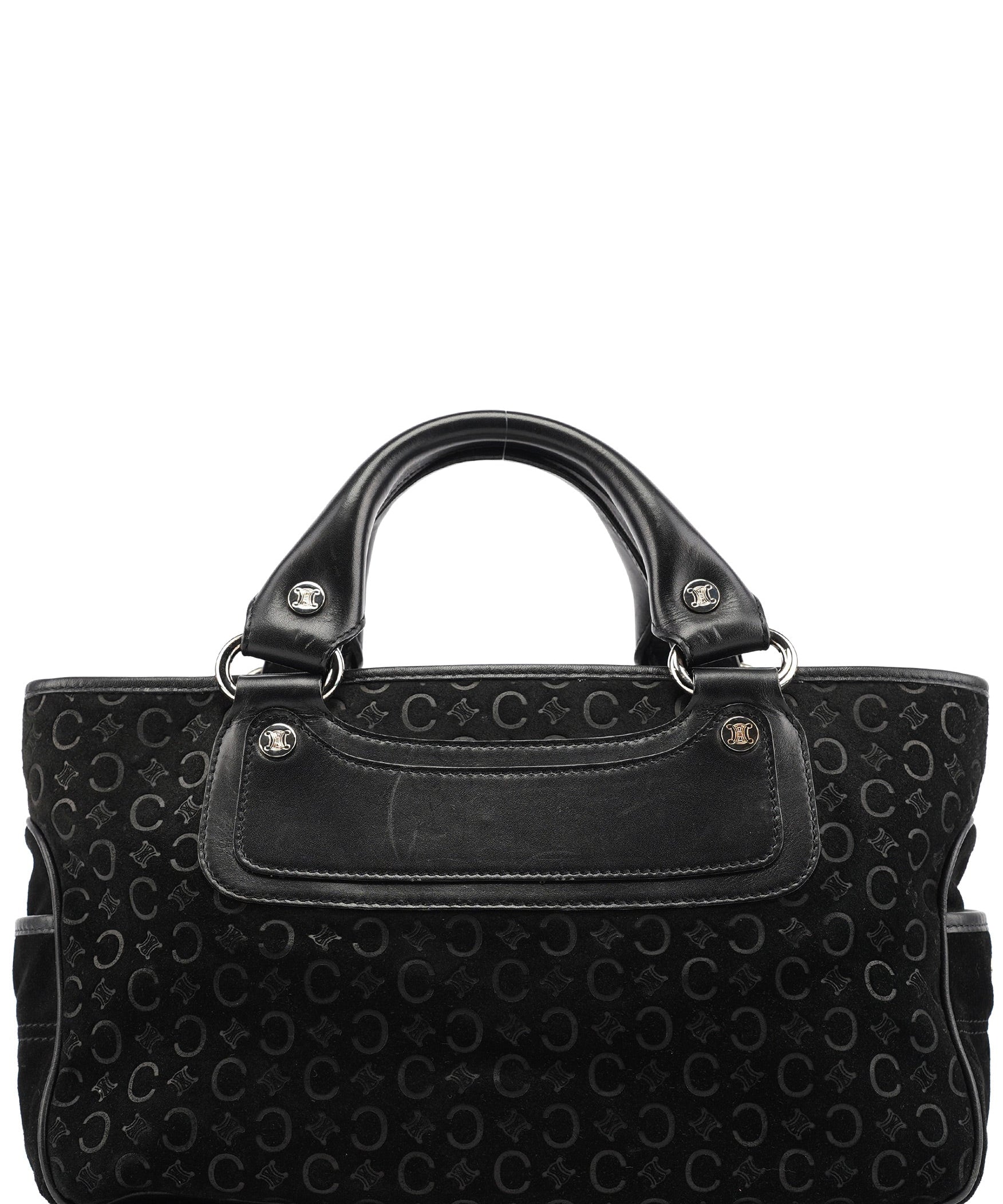 Celine Black Suede Macadam Boogie Bag