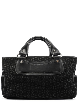 Celine Black Suede Macadam Boogie Bag