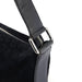 Celine Black Suede Triomphe CC Shoulder Bag