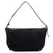 Celine Black Suede Triomphe CC Shoulder Bag