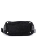 Celine Black Suede Triomphe CC Shoulder Bag