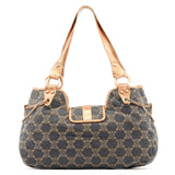 Celine Blue Brown Monogram Shoulder Bag