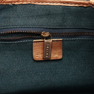 Celine Blue Brown Monogram Shoulder Bag
