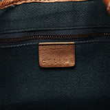 Celine Blue Brown Monogram Shoulder Bag