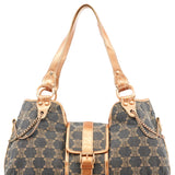 Celine Blue Brown Monogram Shoulder Bag