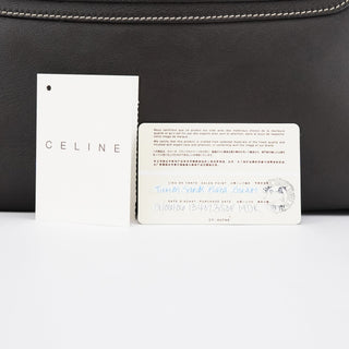 Celine Brown Calfskin Leather Boogie Bag