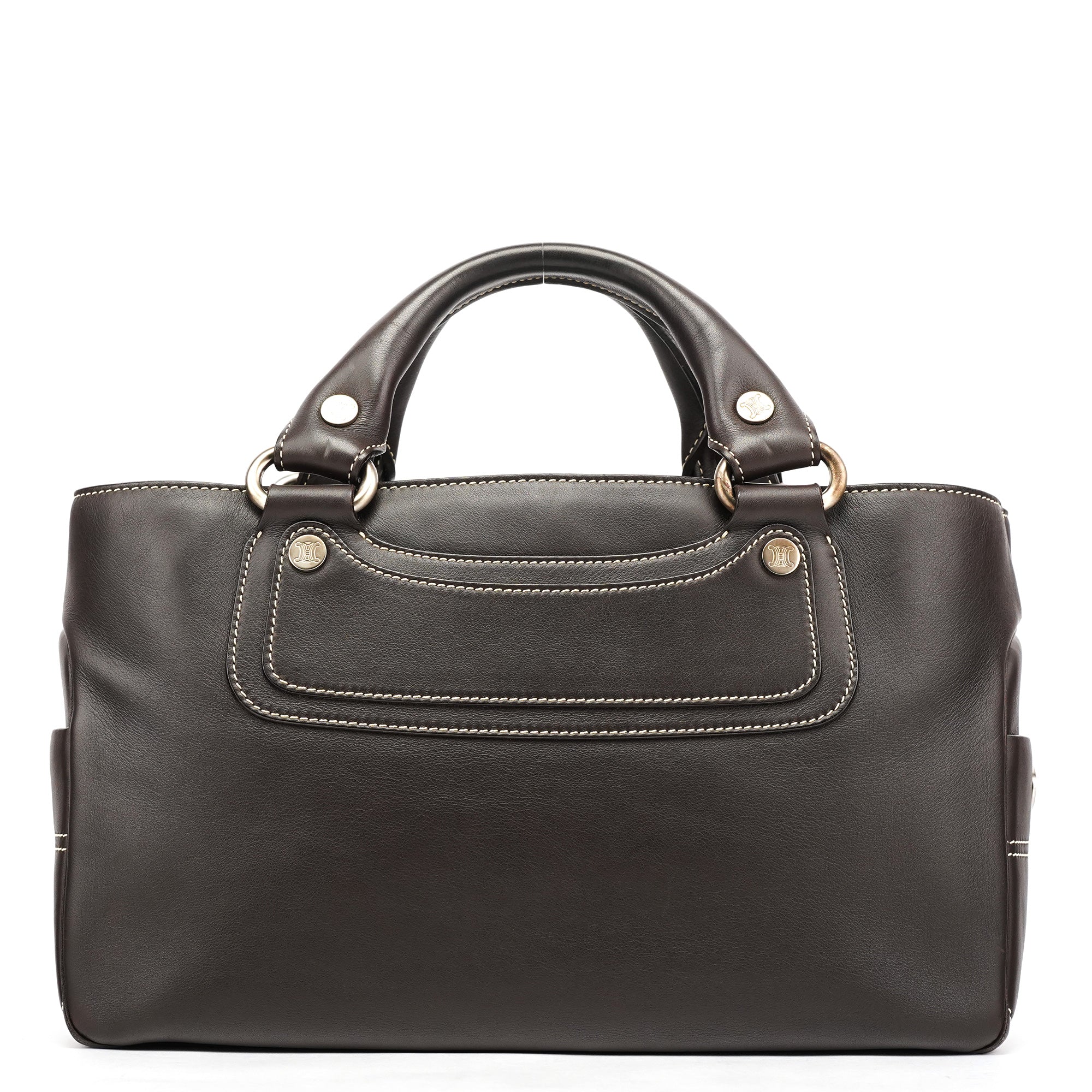 Celine Brown Calfskin Leather Boogie Bag