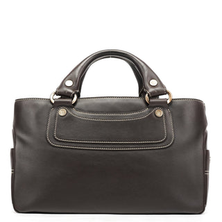 Celine Brown Calfskin Leather Boogie Bag