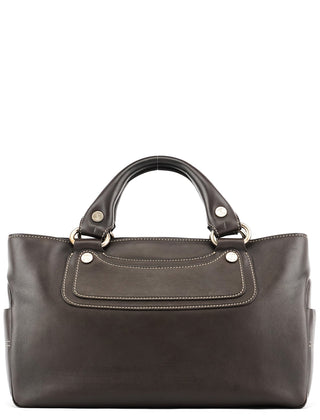 Celine Brown Calfskin Leather Boogie Bag