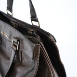 Celine Brown Calfskin Leather Tote Bag