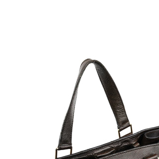 Celine Brown Calfskin Leather Tote Bag