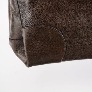 Celine Brown Calfskin Leather Tote Bag