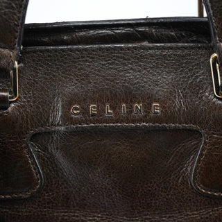 Celine Brown Calfskin Leather Tote Bag