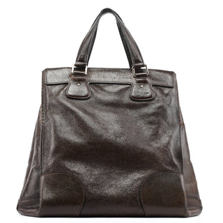 Celine Brown Calfskin Leather Tote Bag