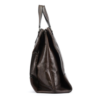 Celine Brown Calfskin Leather Tote Bag