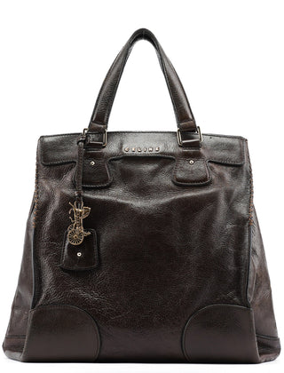 Celine Brown Calfskin Leather Tote Bag