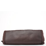 Celine Brown Canvas Leather Tote Bag