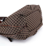 Celine Triomphe Schultertasche in Braun mit Kroko-Prägung