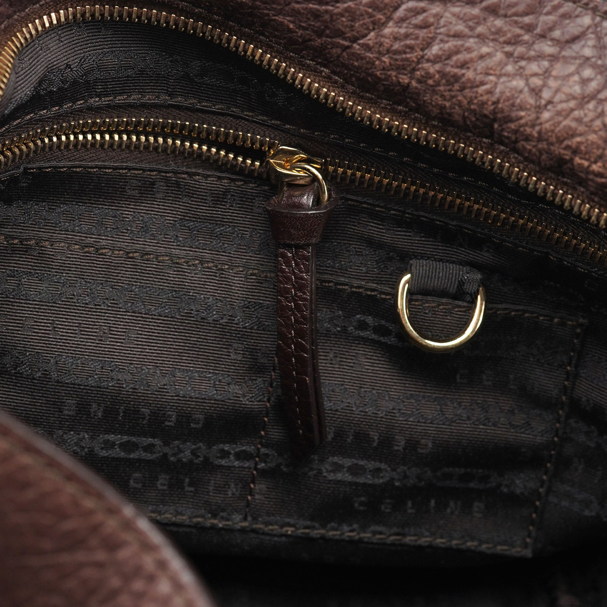 Celine Bittersweet Schultertasche aus braunem Hirschleder