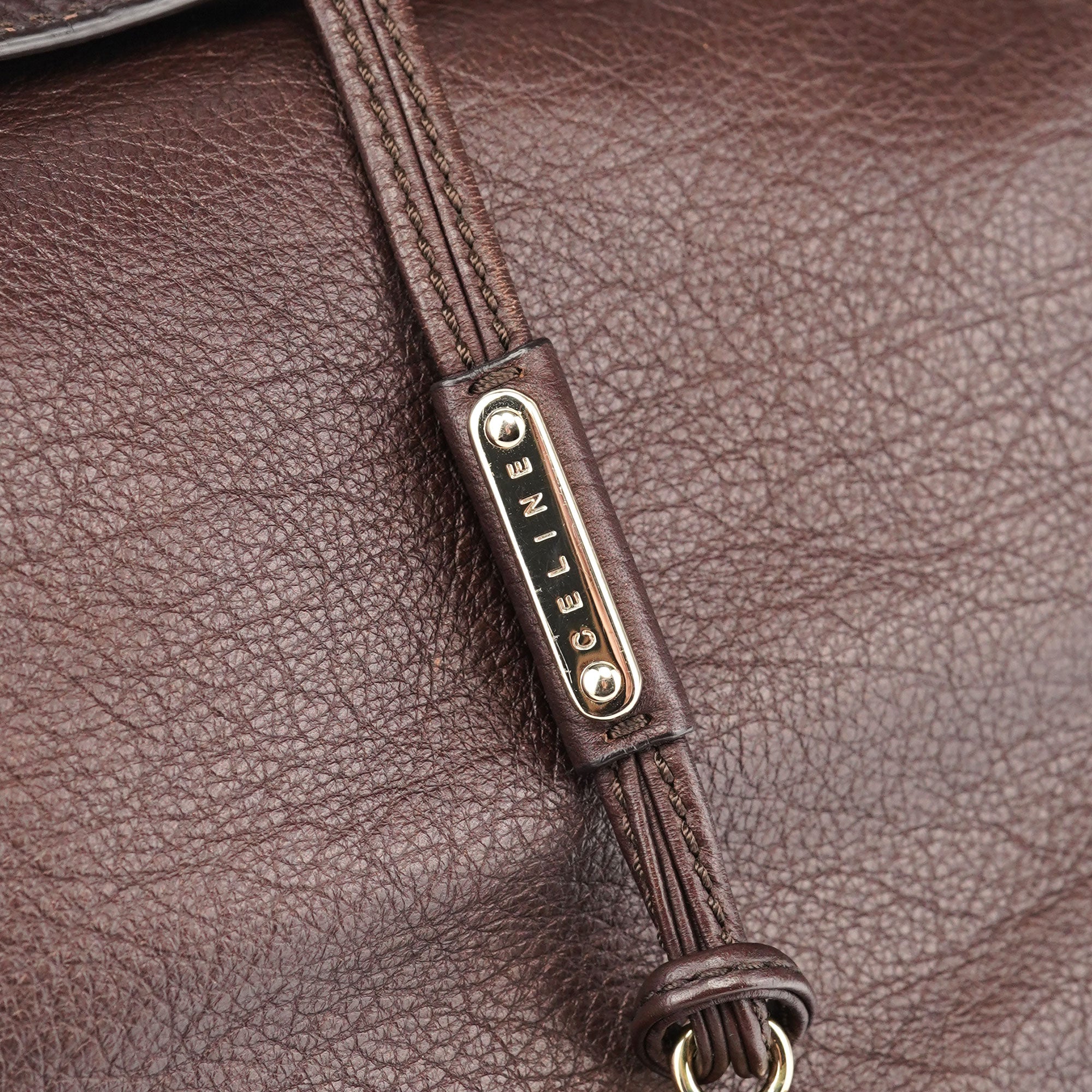 Celine Bittersweet Schultertasche aus braunem Hirschleder