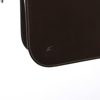 Celine Brown Fur Patent Leather Shoulder Bag