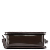 Celine Brown Fur Patent Leather Shoulder Bag