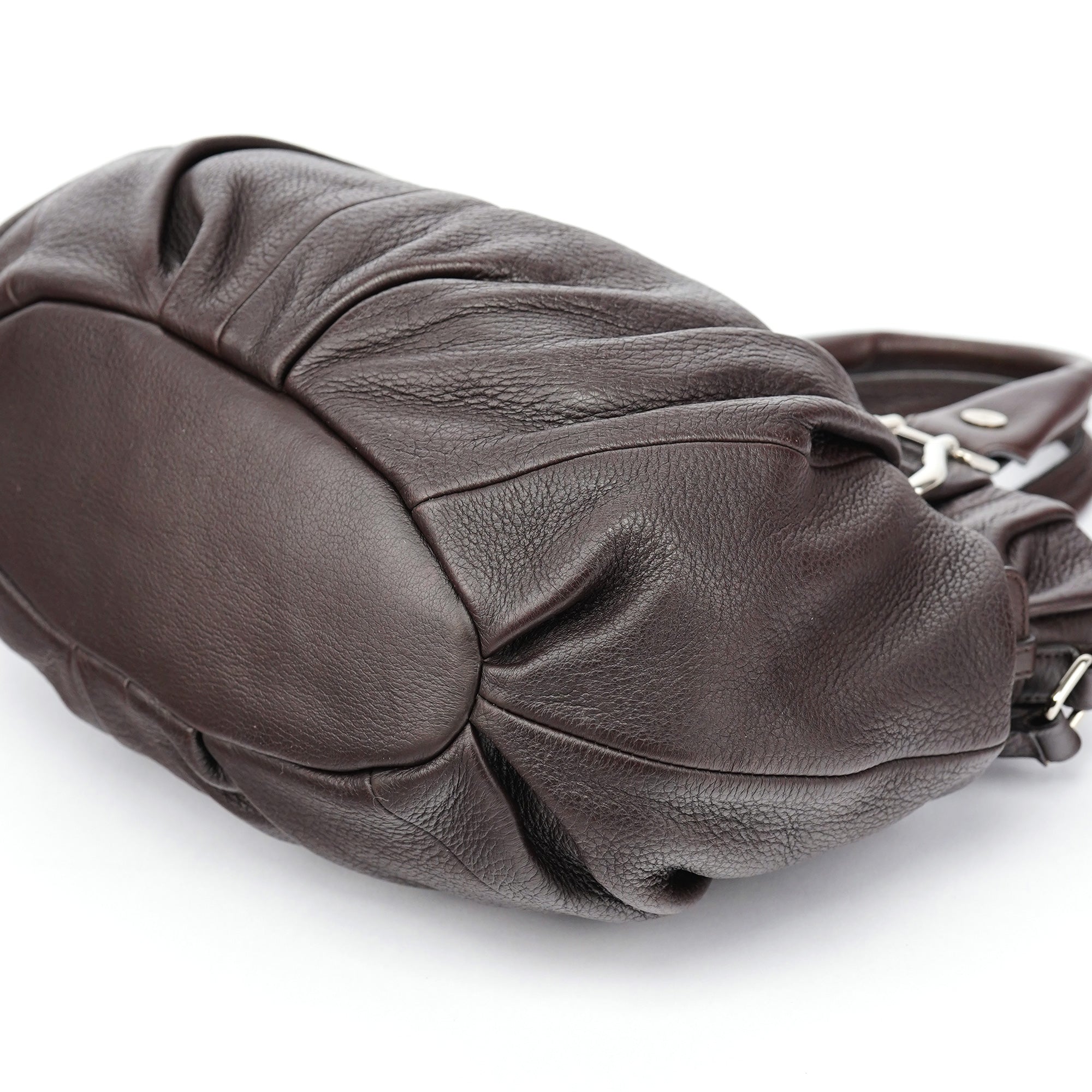 Celine Brown Leather 2-Way Tote Bag