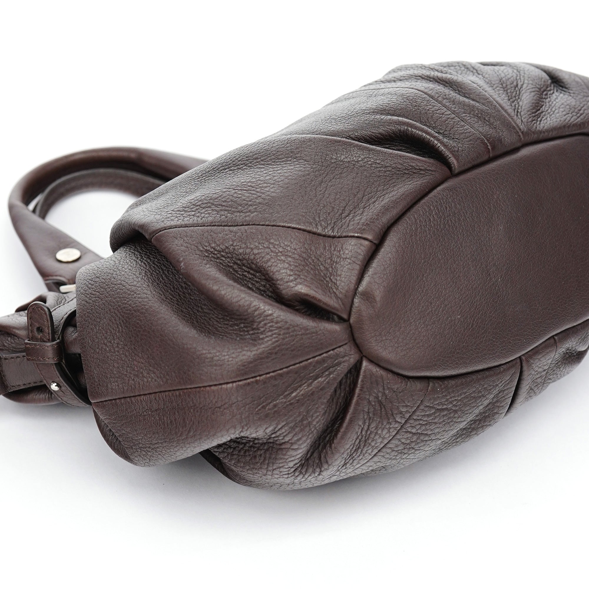 Celine Brown Leather 2-Way Tote Bag