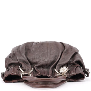 Celine Brown Leather 2-Way Tote Bag