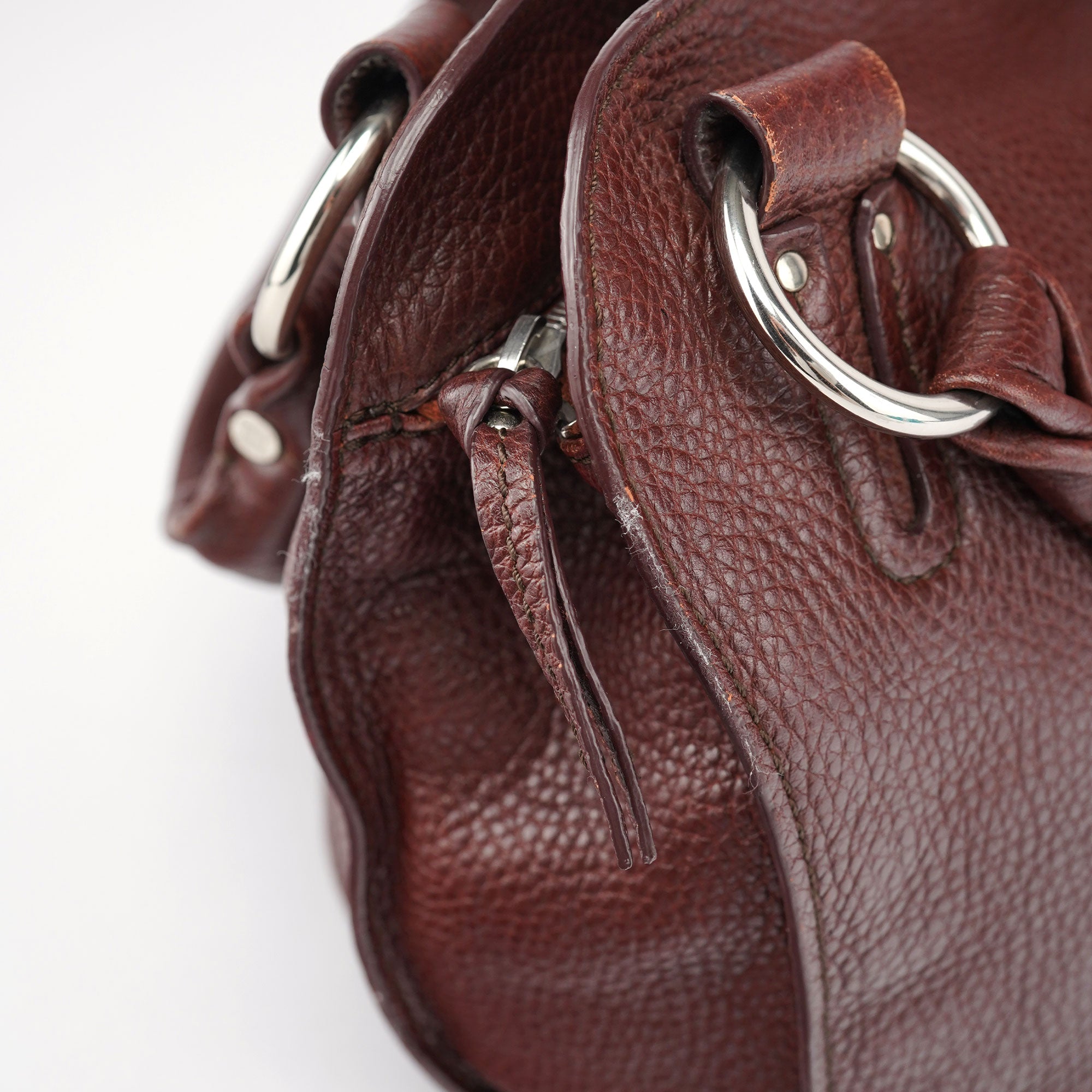 Celine Brown Leather Bittersweet Shoulder Bag