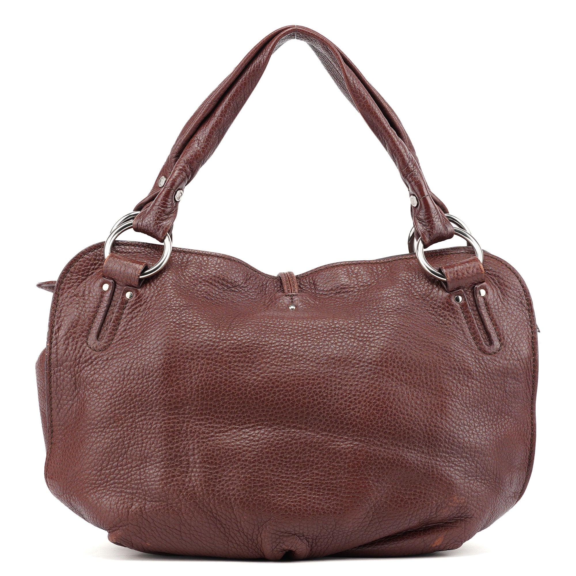 Celine Brown Leather Bittersweet Shoulder Bag