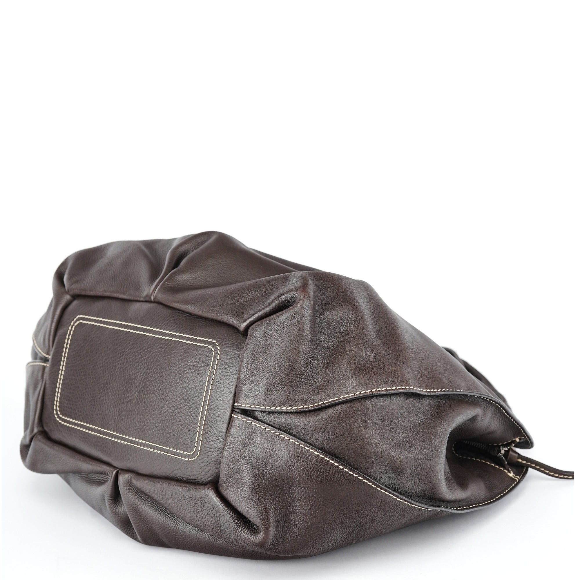 Celine Sac porté épaule Bittersweet en cuir marron