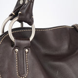 Celine Sac porté épaule Bittersweet en cuir marron