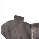 Celine Sac porté épaule Bittersweet en cuir marron