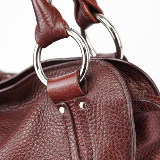 Celine Brown Leather Bittersweet Shoulder Bag