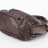 Celine Sac porté épaule Bittersweet en cuir marron