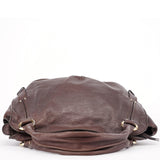 Celine Sac porté épaule Bittersweet en cuir marron