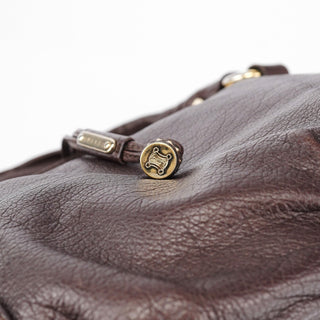 Celine Brown Leather Bittersweet Shoulder Bag