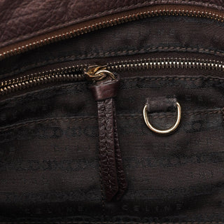 Celine Brown Leather Bittersweet Shoulder Bag