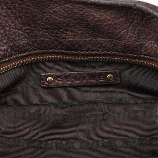 Celine Brown Leather Bittersweet Shoulder Bag