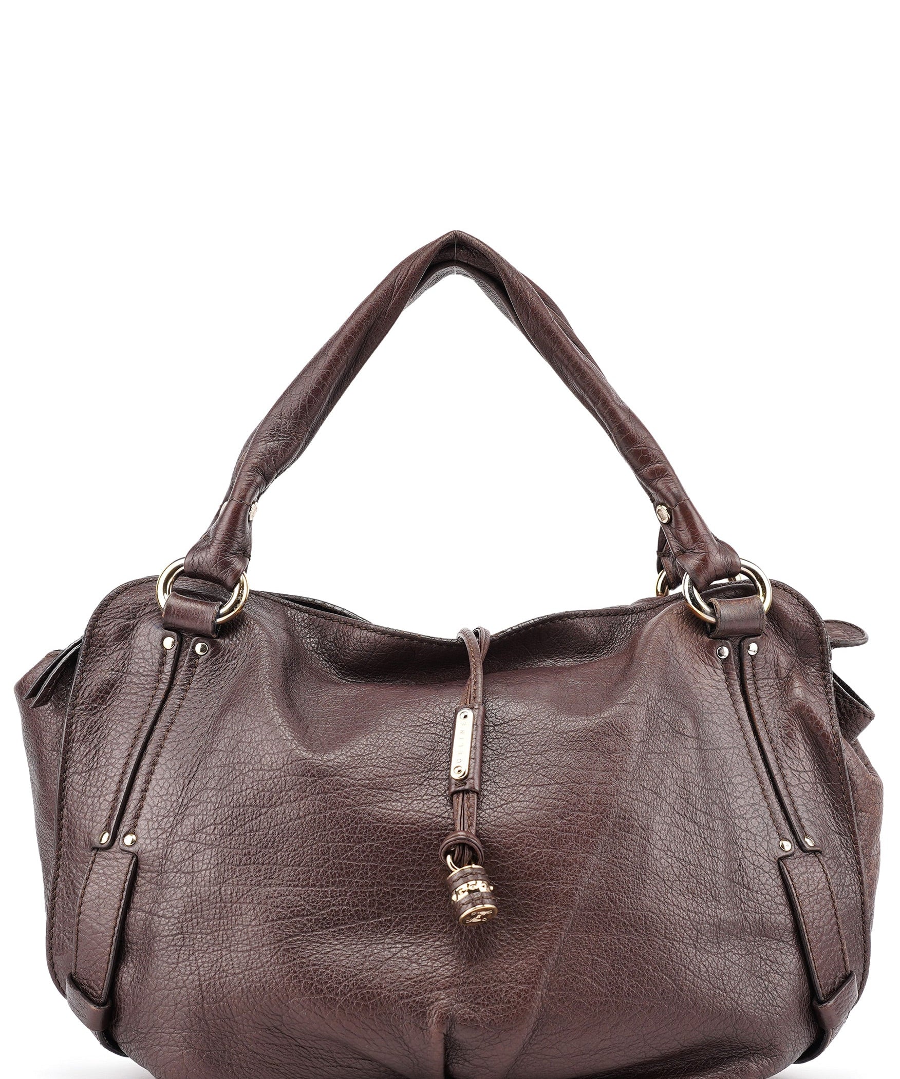 Celine Brown Leather Bittersweet Shoulder Bag