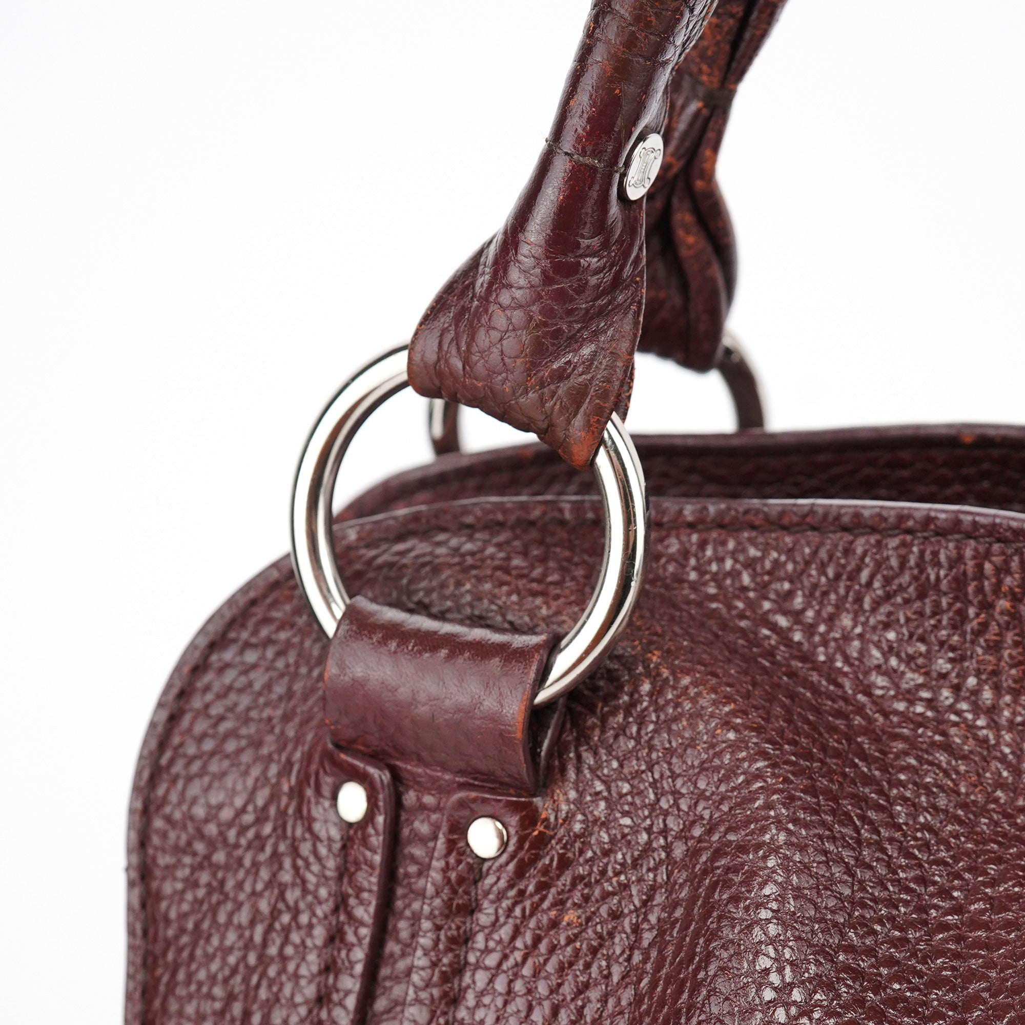 Celine Brown Leather Bittersweet Shoulder Bag