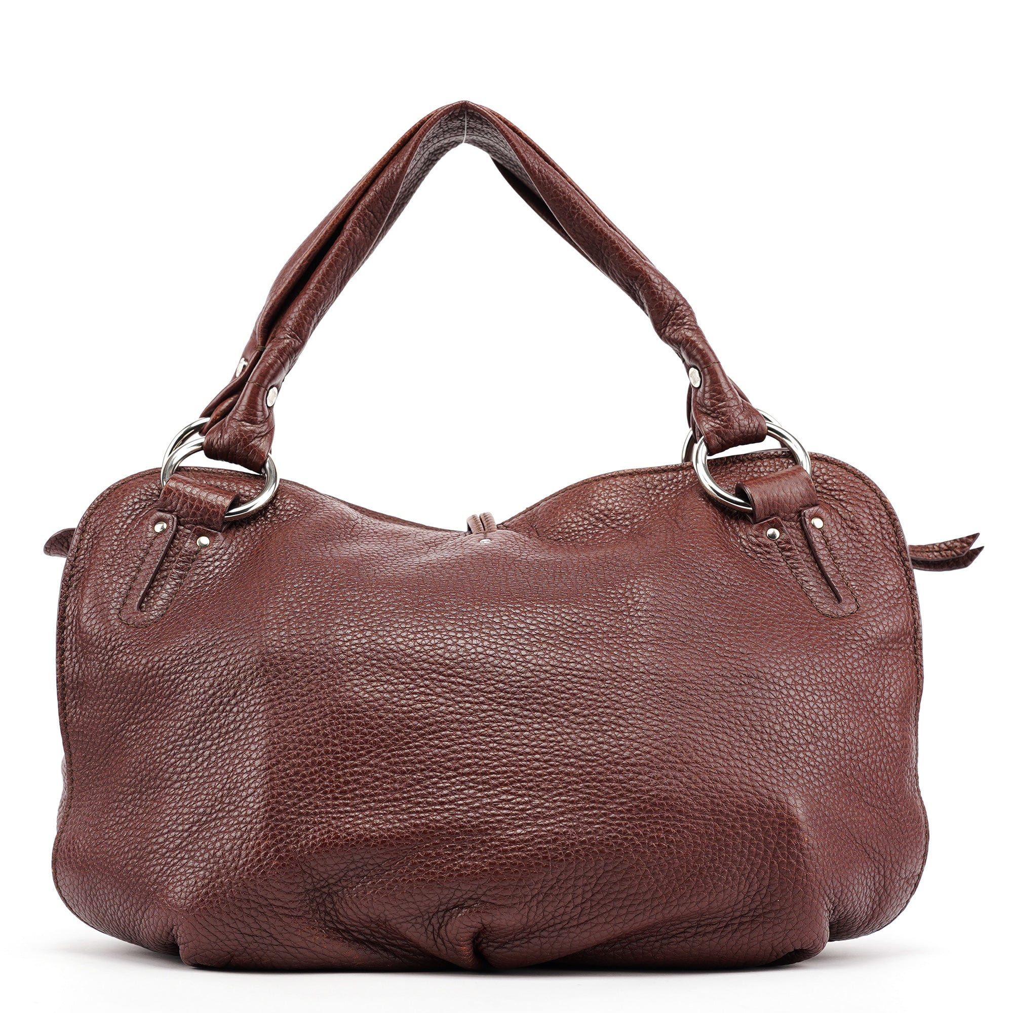Celine Brown Leather Bittersweet Shoulder Bag