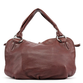 Celine Brown Leather Bittersweet Shoulder Bag