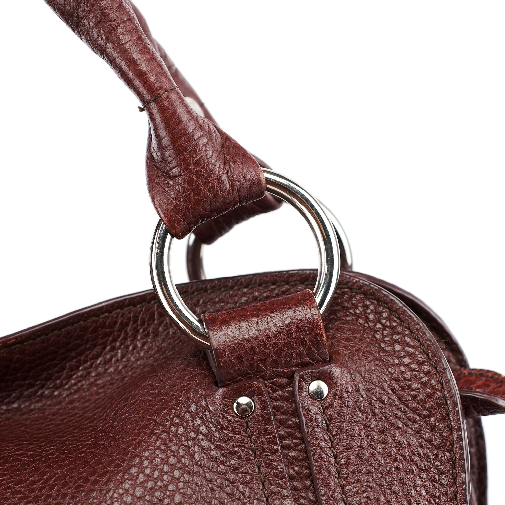 Celine Brown Leather Bittersweet Shoulder Bag