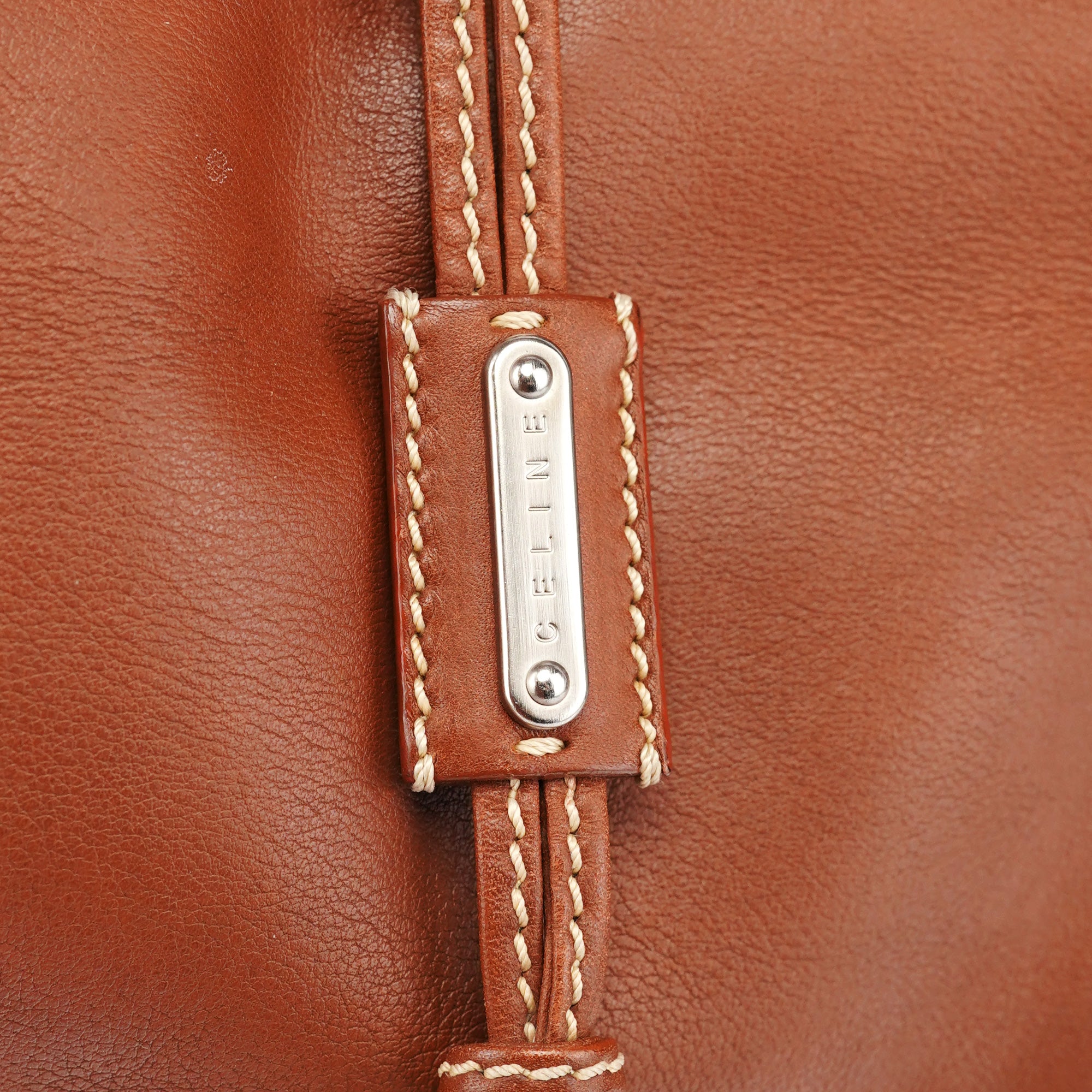 Celine Brown Leather Bittersweet Shoulder Bag